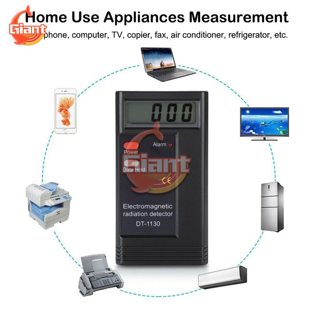 DT-1130 Digital Electromagnetic Radiation Detector Portable Handheld Ghost Hunting Equipment Detector LED EMF Gauss Meter Tester