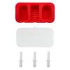 3 Packs Silicone Ice Lolly Maker BPA Free Ice Cream Molds Stackable Popsicle Mould with Lid for Homemade Ice Cream
