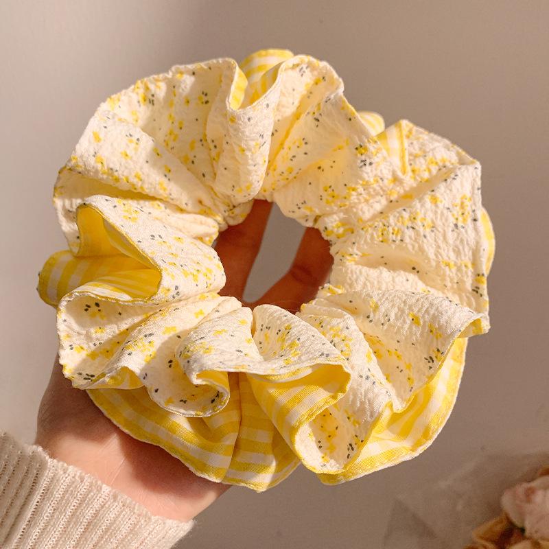 Korean Premium Lace Scrunchie: Women's High-End, Durable, Elastic Hair Accessory