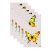 huaqianguhh 5 Sheets Butterfly Tattoo Stickers, Waterproof Temporary Flower Tattoos, Colorful Face Body Tattoos for Parties Night Club Music Festival