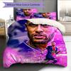 Biancheria da letto con motivo Neymar Decorazione per la casa Regalo di compleanno (1 * copripiumino + 2 * federa, senza nucleo)