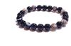 Kanoishi Stone for Warding Off Evil Spirits and Fulfilling Morion and Eye Stone Bracelet for Men and 8mm Natural Stone 19cm Men with Thicker [Guardian