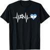 Argentina Flag Heartbeat EKG Pulse Love My Country T-Shirt