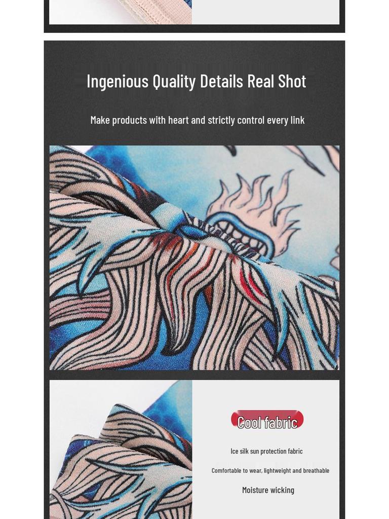 Men's Anti-UV Ice Silk Arm Sleeves: Driving, Cycling, Tattoo Protection