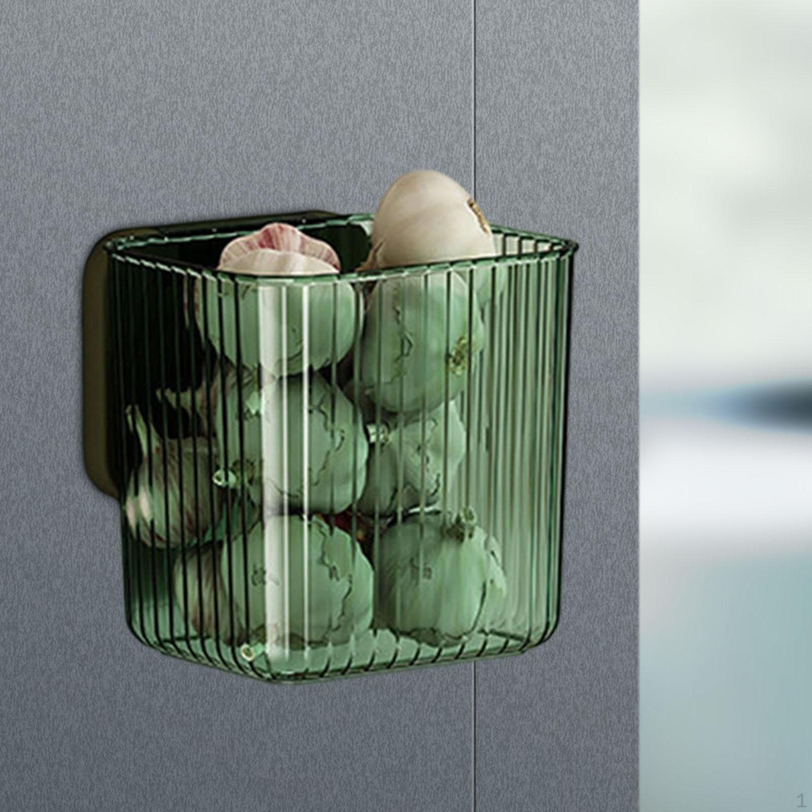 

Контейнер для хранения продуктов для лука, имбиря, чеснока, подвесная полка, кухня, легкий доступ Green