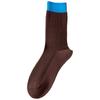 Socks Pure Cotton Medium Tube Socks Season Trendy Retro Color Matching European And American Style Double Needle Boneless Cotton Stacking Socks