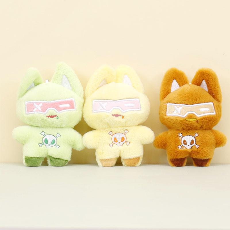 Charming Plush Cat Keychain Soft Pp Cotton Stuffed Animal Toy Adorable 12cm