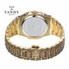 [TANDY] TANDY Engraved Line Men's Metal Watch T-6295