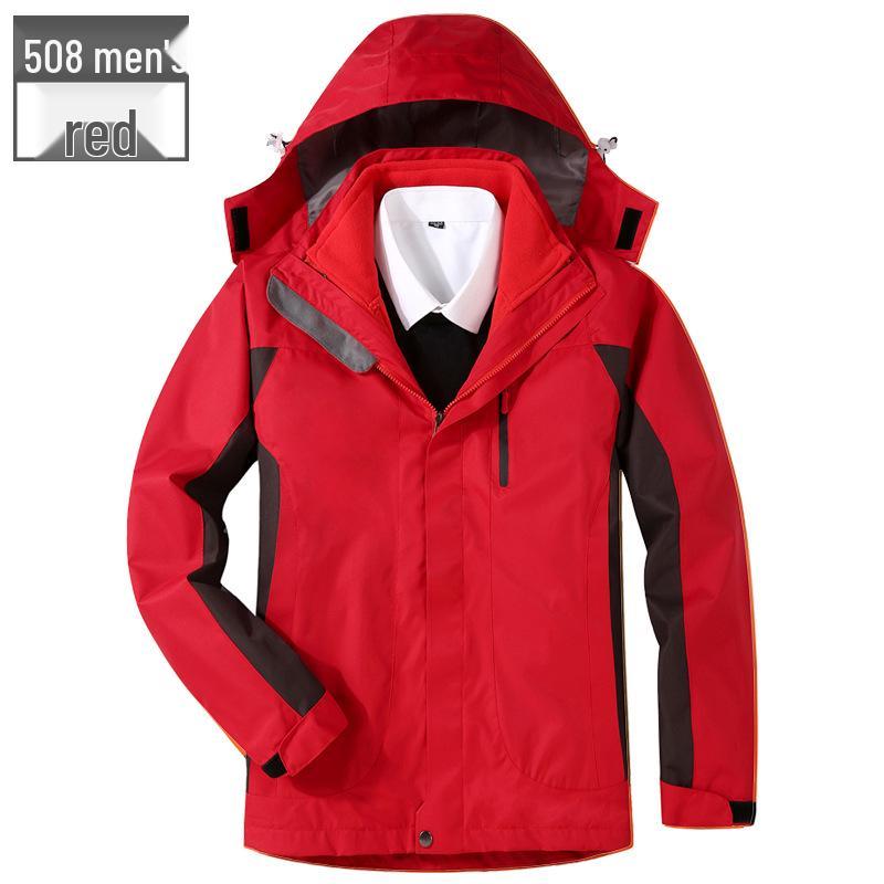 

Ветрозащитная куртка для улицы: Унисекс зимняя рабочая одежда 3-в-1 на флисовой подкладке с нанесением логотипа на заказ L