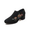 Women's Single Shoes Spring New Personalized Ethnic Style Retro Embroidered High Heels Sheepskin Deep Mouth Women's Shoes Fashion Shoes