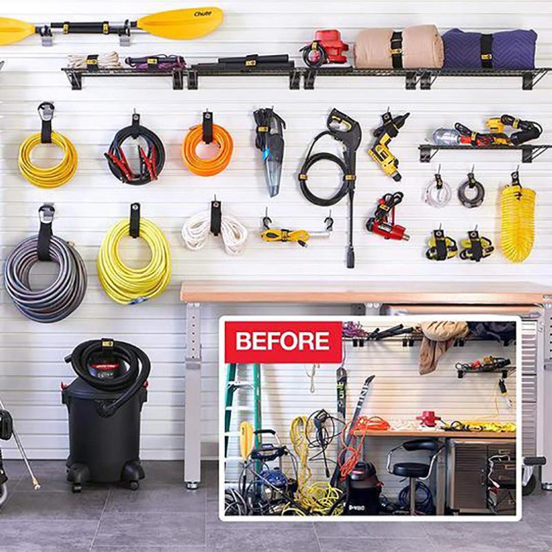 Hook and Loop Heavy-Duty Wrap It Storage Straps Cord Wrap Keeper Cable Straps Garden Hoses Rope Garage Storage Straps Organizer