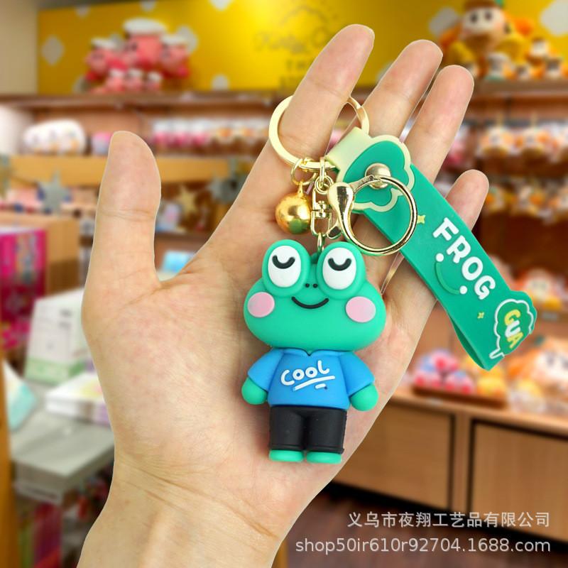 

Мультяшный Игривый Лягушонок Брелок 3d Креативный Модный Подвесной Декор Желтый Наряд синий