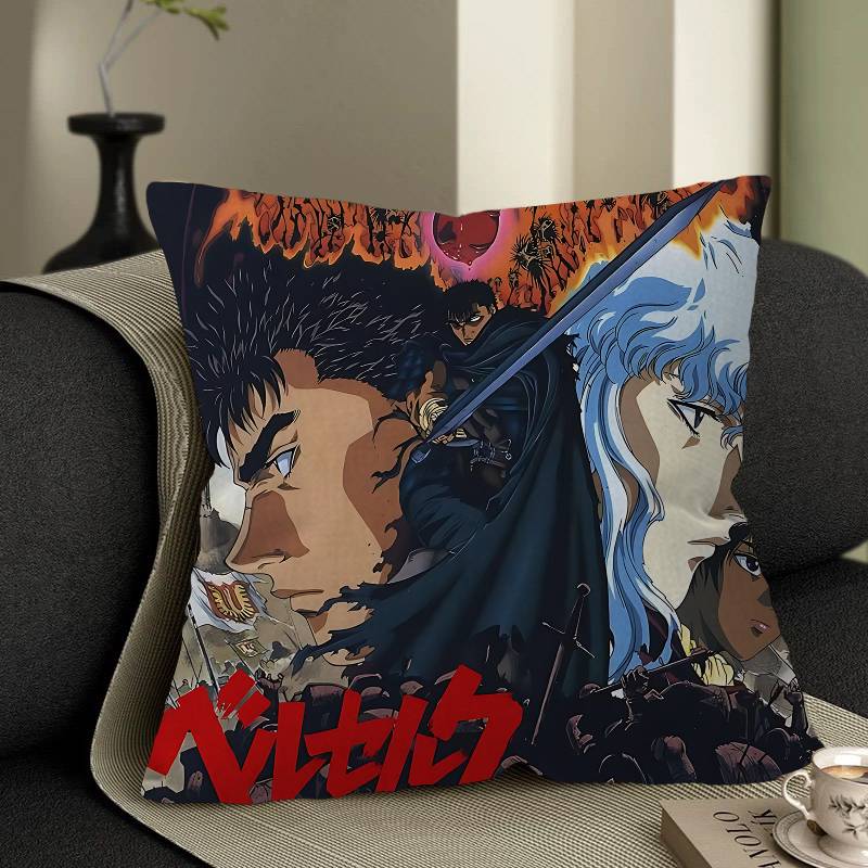 BerserkS Cushion Cover Pillowcase Upholstery Sofa Throw Pillow Home Decor Pillowcas