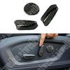 6x Carbon Fiber Seat Adjust Handle Button Cover Trim For Ford Explorer 2020-2024