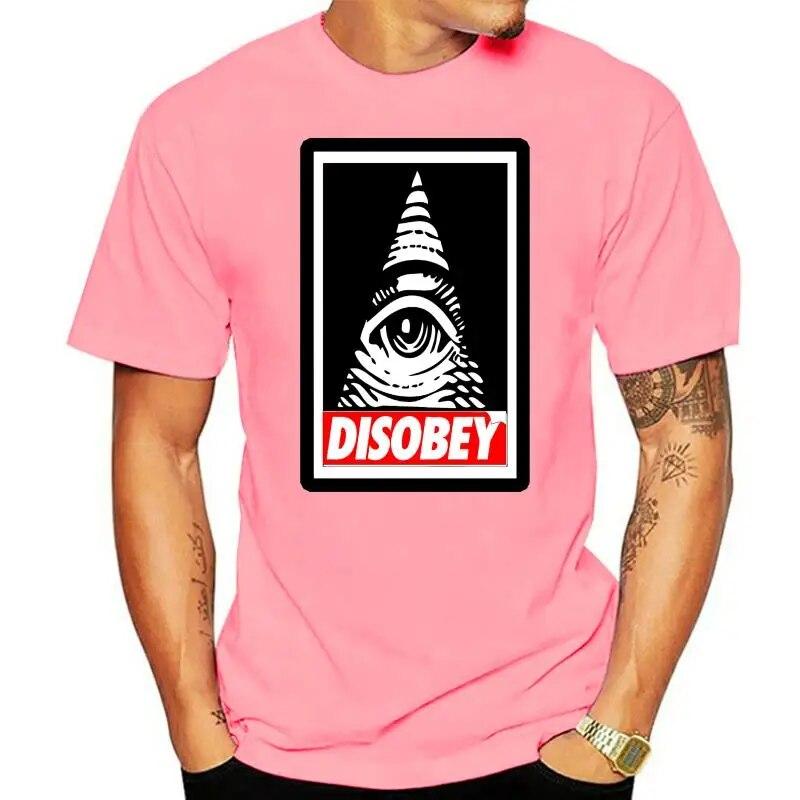 Disobey Anonymous Illuminati Eye Swag Hipster Vendetta Conspiracy Urban T-shirt Unisex-T-shirt Mode
