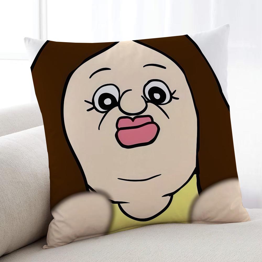 

Funny BBbangbbangs Diary Cartoon cushion cover Home Bedding Sofa living Room pillowcase Simple Soft Skin Cushion Cover 30x30cm
