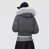 GOLFCROSS Veste doudoune élégante à capuche avec col en fausse fourrure