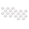 20Pcs PVC Door Handle Buffer Anticollision Mini Size PVC Door Handle Buffer 18mm Diameter Hole 31*23*13mm