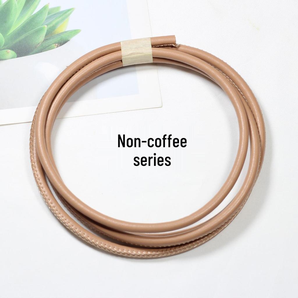Sheepskin-Textured Microfiber Leather Round Cord for DIY Crafting and Decoration