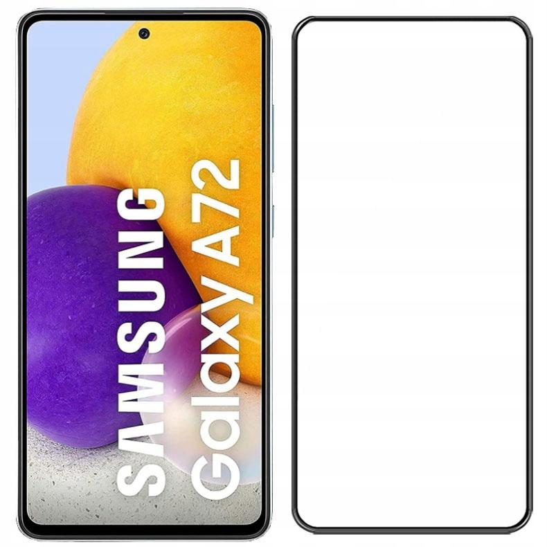 3x FULL SCREEN GLASS FOR SAMSUNG GALAXY A72 FULL TEMPERED GLASS 5D