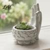 Versatile Storage Bowl 3D Printed OK Buddha Hand Lotus Flower Pot Zen Style Mini Planter Jewelry Tray Desktop Organizer for Succulents Jewelry