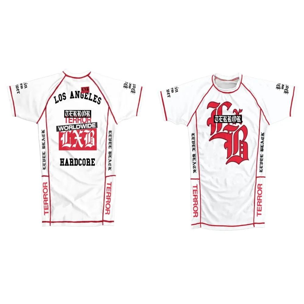 V1 LXB AJJ Černý Rash Guard Rychleschnoucí Tričko do posilovny Levelxblack Dres Vintage Pánské Dámské Tričko Oblečení Unisex Oblečení Y2k Vrchní díly