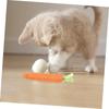 Cat Toy Carrot Sound Pet Products Bite Resistant Paper Rope Scratcher Clean Teeth Interactive Play Cat Carrot Chew Toy for Cat