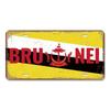 High Definition Metal Tin Sign Vintage License Plate Style Country National Flag Themed Retro Wall Art Decor for Home Bar Pub