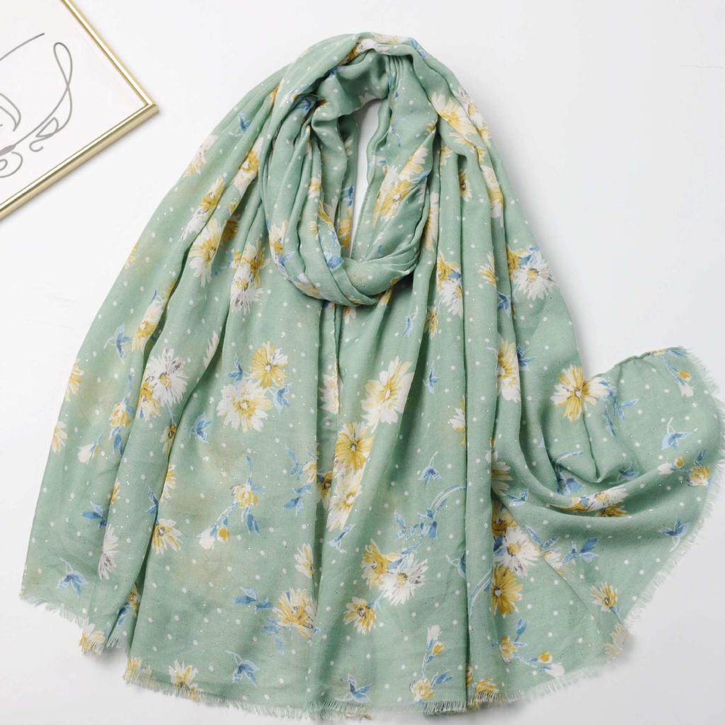 2024 Wiosna i Jesień Zima Nowy Bawełna I Konopie Długi Cienki Szalik Podróż Uniwersalny Krem Przeciwsłoneczny Ciepły Szal Dla Kobiet