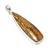 Tiger Eye Gemstone Handmade 925 Steling Silver Jewelry Pendant 2.48" SU-9613
