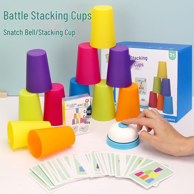 Cross-Border Battle Stacking Cups: Color Sorting & Cognitive Training Educational Game