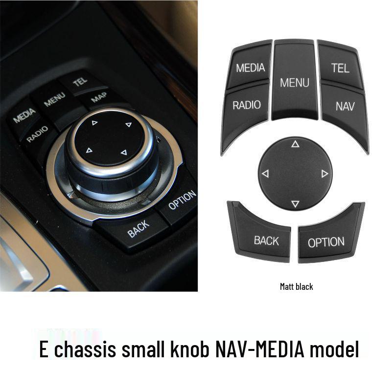 Compatible with BMW E Platform Central Control Multimedia Buttons for Older 3 Series, 5 Series, X5, X6, E90, E70 iDrive Controllers.