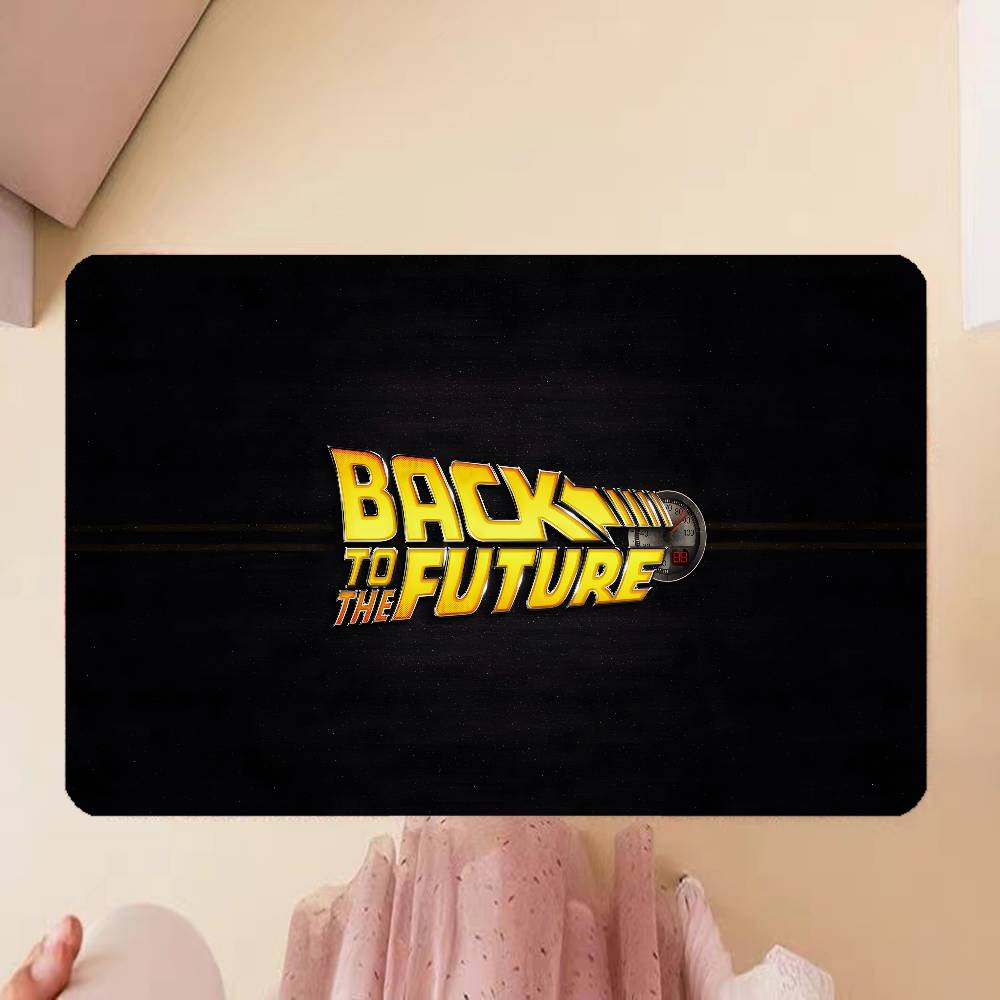 Movie B-Back To The Future Game Floor Mat Rectangle Anti-slip Home Soft Badmat Front Door Indoor Outdoor Mat Hotel Decor Mat