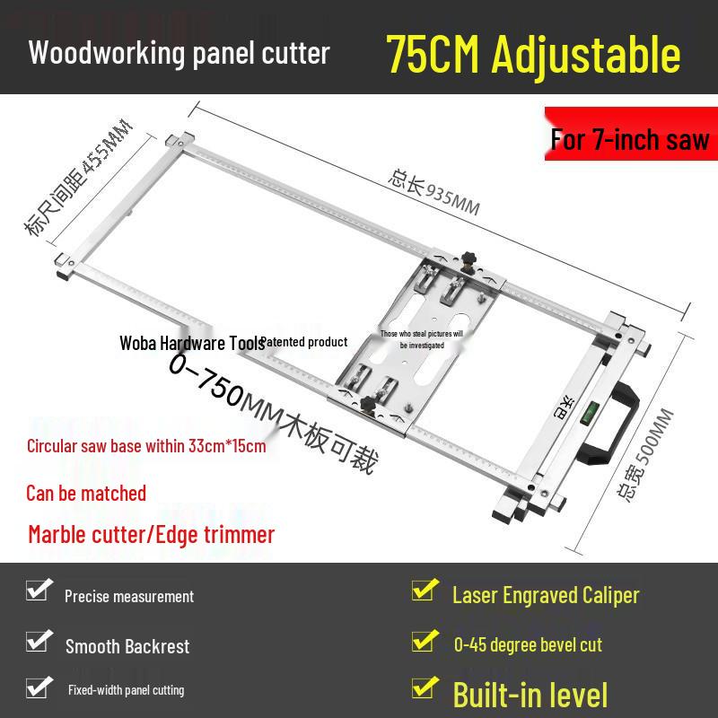 Multifunktionale tragbare Schneidemaschine mit fester Halterung und Edelstahl-Holzbrett
