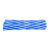 72PcsPack Motorcycle Dirt Bike Wheel Spoke Protector Cover Guard Wrap(Blue and White)