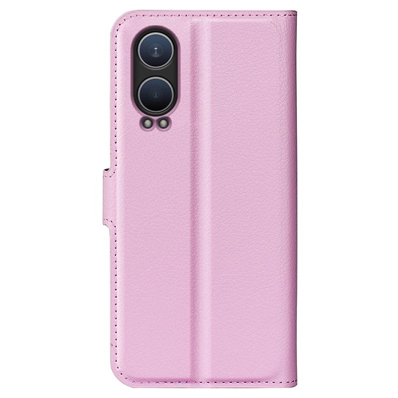 For OnePlus Nord CE4 Lite 5G/Oppo K12x 5G (China) Phone Case Litchi Texture Shockproof Leather Wallet Cover