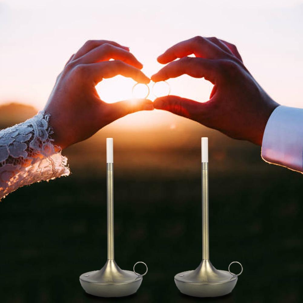 Luxury Table Lamp Modern Iron Art Usb Rechargeable Led Table Light For Outdoor Terrace Restaurant Bar