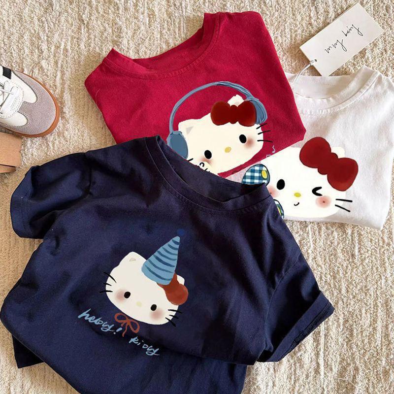 Summer Cotton Kids Cartoon Short Sleeve T Shirt Boys Girls Round Neck Top For Babies And Toddlers