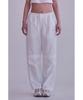 Eolseukamela [Reorder] Lightweight Parachute Pants Women_White