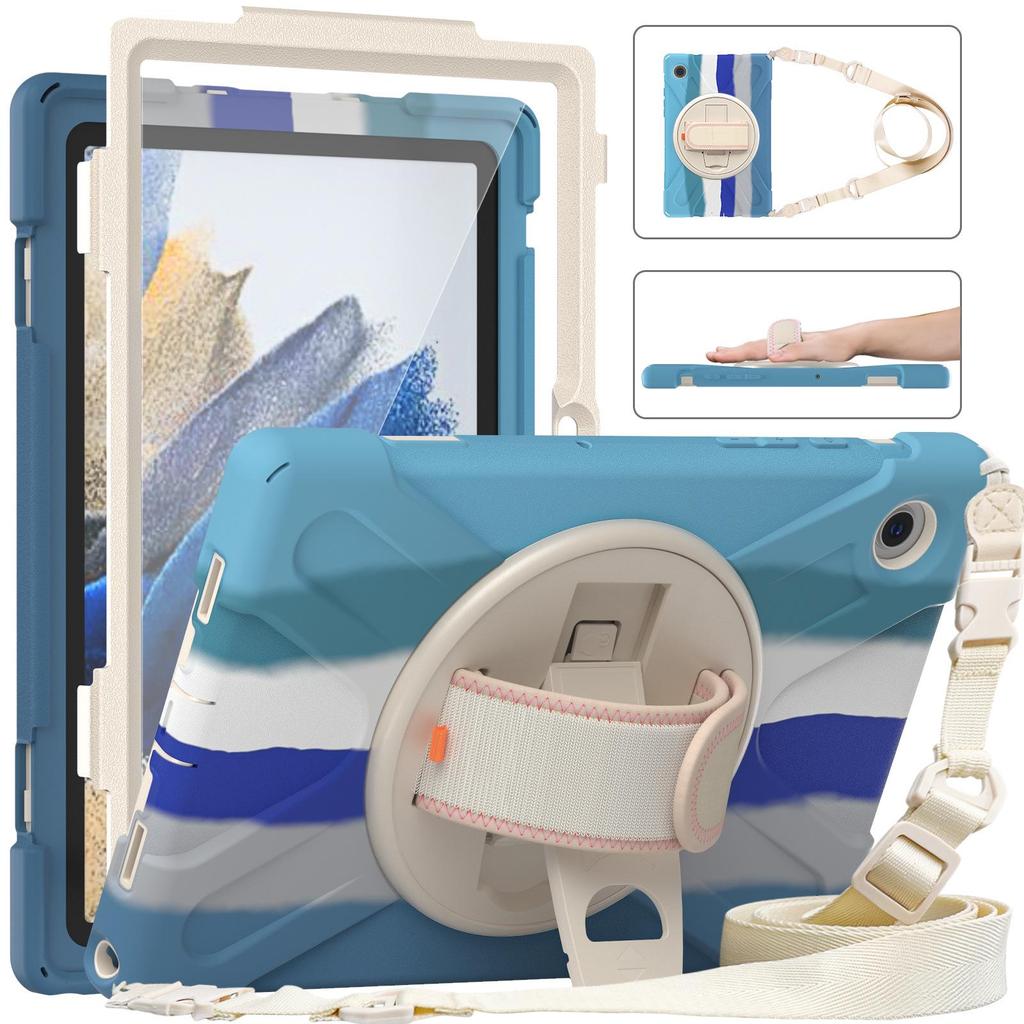 Nárazuvzdorné ochranné pouzdro pro Samsung Galaxy Tab A8 10,5 palce (X200/X205) - Design barevných bloků