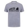 Cool Music Humor Drums Evolution T Shirt Funny Birthday Gifts For Unisex Male Drummer Summer Short Sleeved O Neck Cotton Tshirt