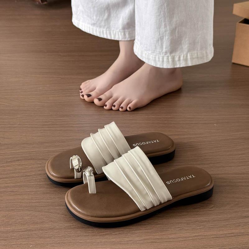 

sponge cake platform cover toe cool slippers outer wear women s shoes 2025 new summer beach casual versatile silver sandals 35 бежевый