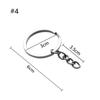 25mm Jewelry Split Ring DIY Keyring Key Fob Short Chain Keychain