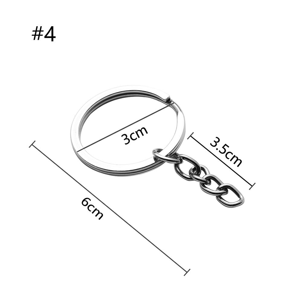 25mm Jewelry Split Ring DIY Keyring Key Fob Short Chain Keychain
