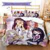 Bratz Pattern Bedding,Quilt Set Quilt Cover Pillowcase Home Birthday Gift (1 * duvet cover + 2 * pillowcase, without core)