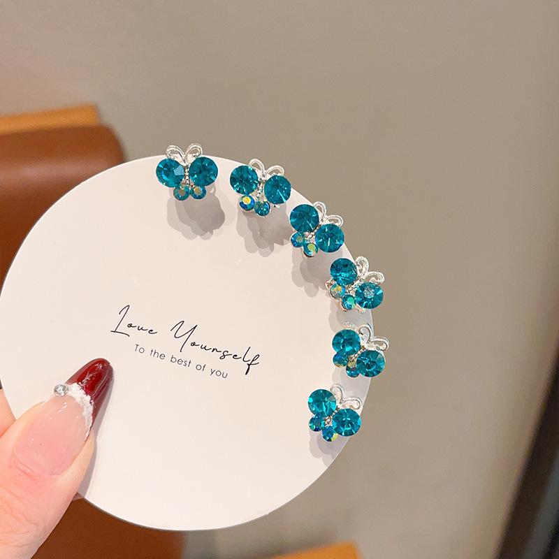 Mädchen Perlen Strass Blume Haarspangen – Prinzessin Flechtfrisur Accessoires