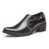 Fashion Hot Selling Men's Banquet Dress Shoes Groom's Wedding Shoes Europe America High-end Elegant Brown Men's Business Leather Shoes