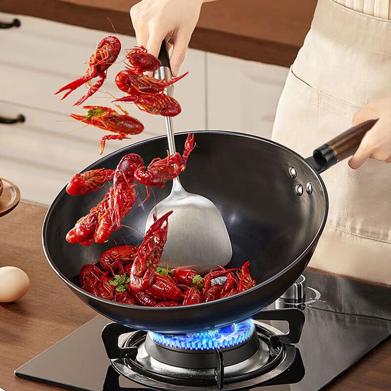 Shangheng 32cm Non-stick Refined Iron Wok