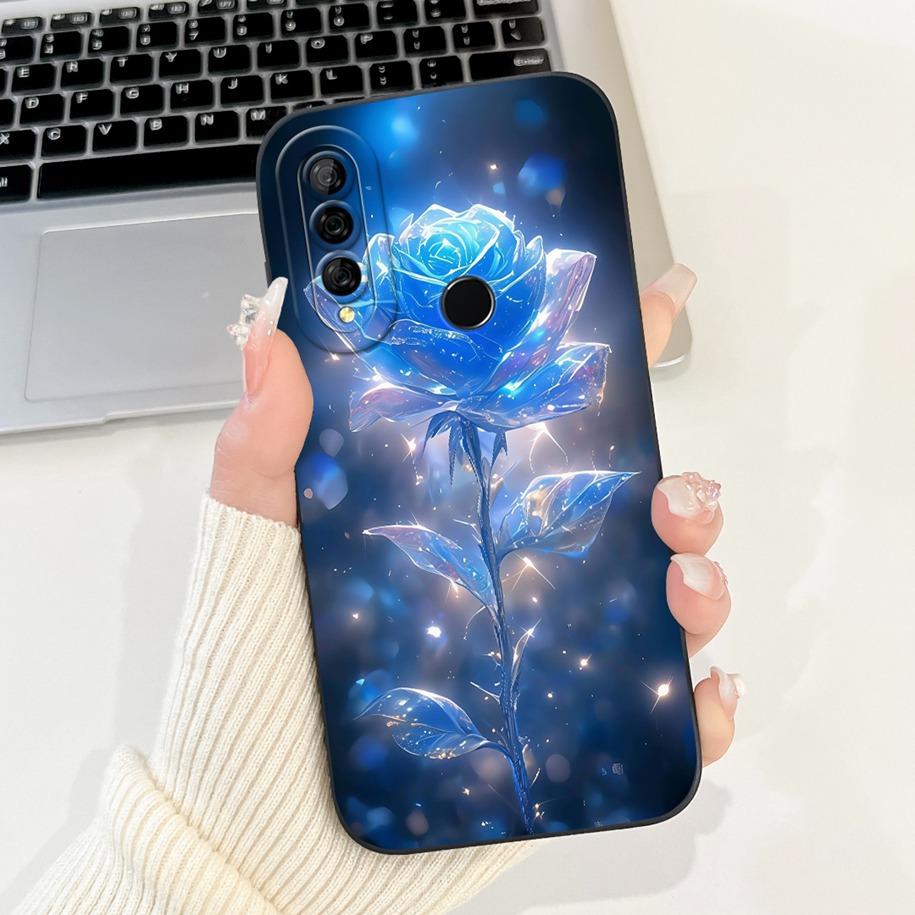 For Huawei Y6p Y 6P Case MED-LX9 Fashion Butterfly Flower Rose Soft Silicone Cover For Huawei Enjoy 20e MLD-AL10 Protective Case