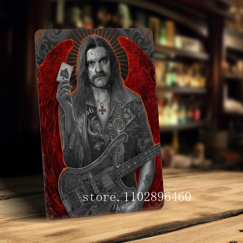 Lemmy kilmister Metallschilder & Schilder Wanddeko Vintage Blechschilder Captain Metall Poster Dekor für Bar Pub Club Wanddekoration